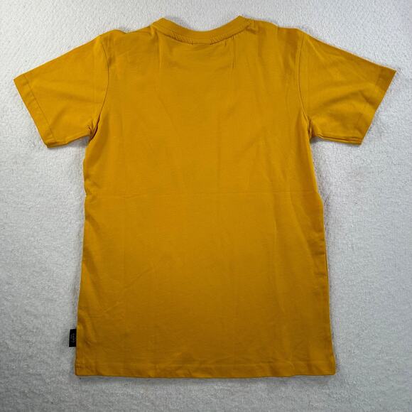 S1 Someone Kids 12 Year Old Ochre/Yellow Graphic Surfer Boy The Wave Tee Shirt - Picture 3 of 10